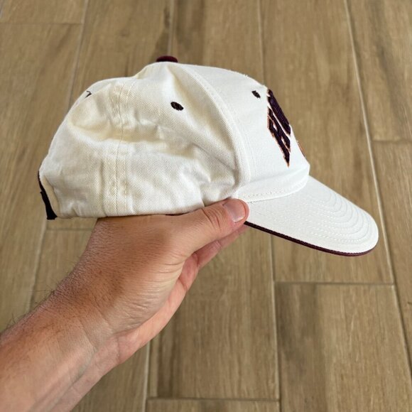Zephyr Virginia Tech Hokies Adjustable Hat Unisex White Maroon College Sports - Picture 4 of 8